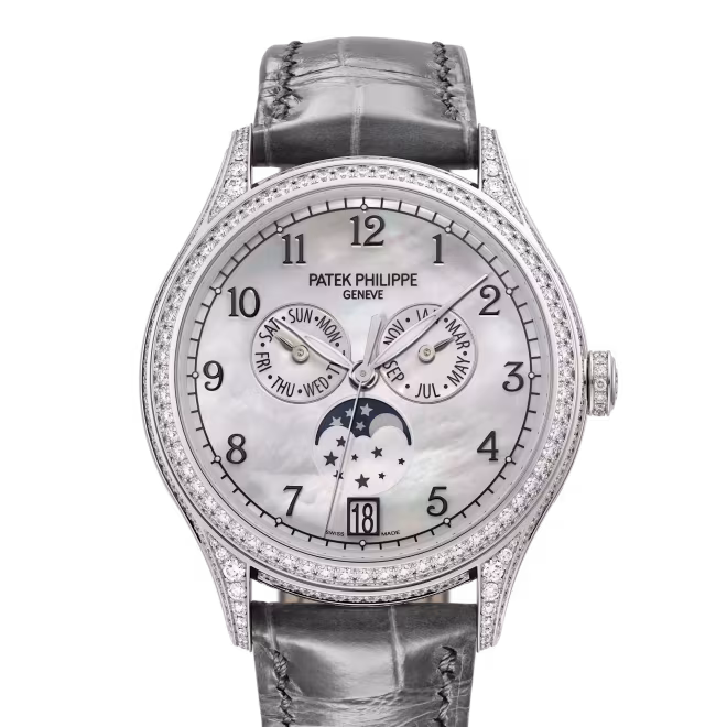 4948G‑010 Annual Calendar. Moon Phases. Joaillerie