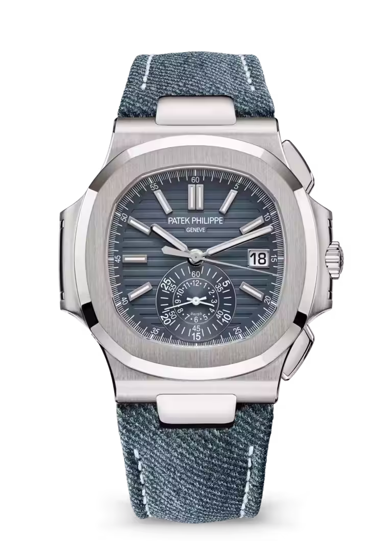 5980/60G‑001 Nautilus Flyback Chronograph Denim